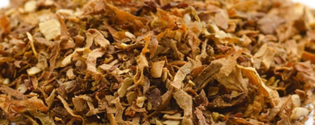 Крупный план расширенных стеблей табака